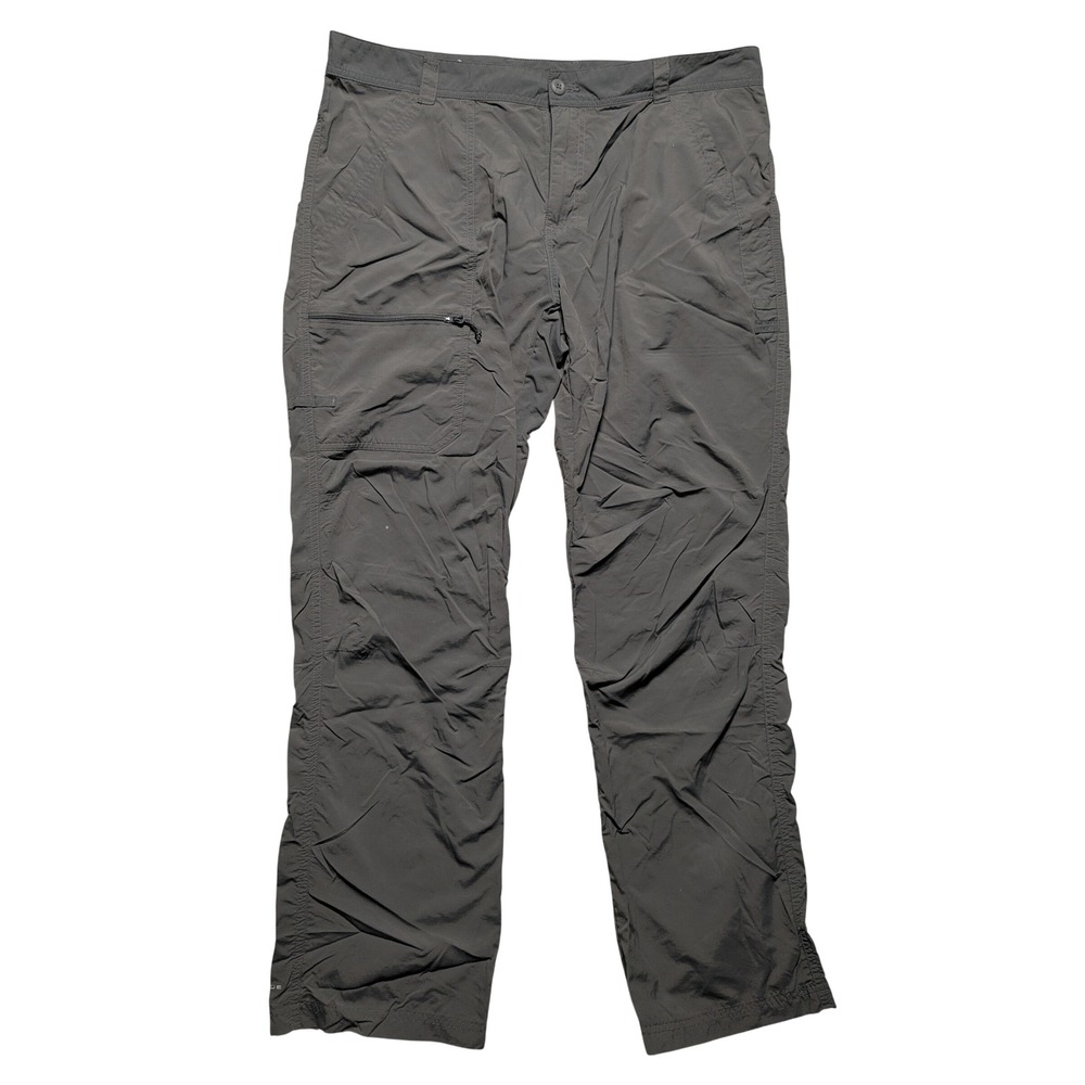 Columbia PFG Silver Ridge Grey Cargo Hiking Pants Men 40x32‎ Nylon Omni-Shade